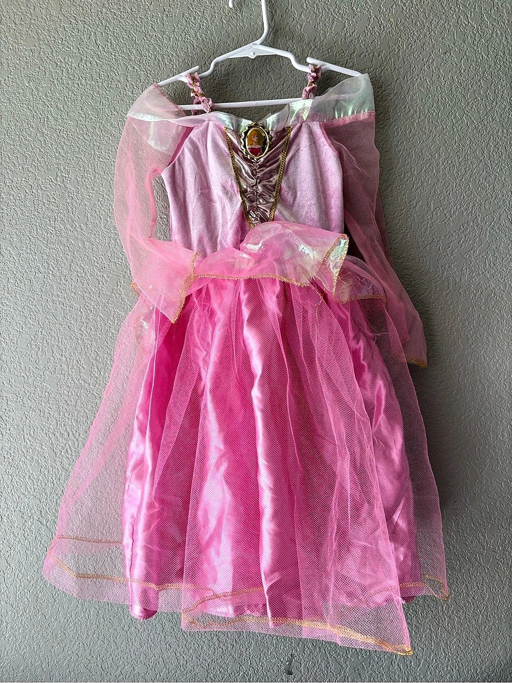 Size 4-6 Disney Princess Aurora costume dress Aurora Pink Dress Girls